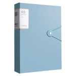 Cartella portadocumenti A4 con tasca interna trasparente e fibbia., 20 Pockets, 30 Pockets, 40 Pockets