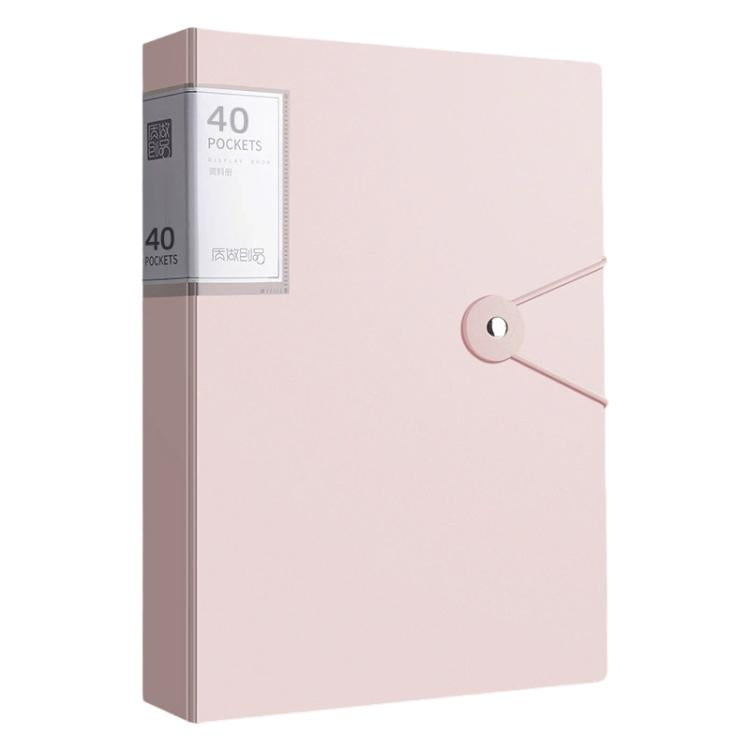 Cartella portadocumenti A4 con tasca interna trasparente e fibbia., 20 Pockets, 30 Pockets, 40 Pockets