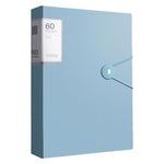Cartella portadocumenti A4 con tasca interna trasparente e fibbia., 60 Pockets, 100 Pockets