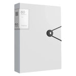 Cartella portadocumenti A4 con tasca interna trasparente e fibbia., 60 Pockets, 100 Pockets