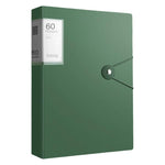 Cartella portadocumenti A4 con tasca interna trasparente e fibbia., 60 Pockets, 100 Pockets