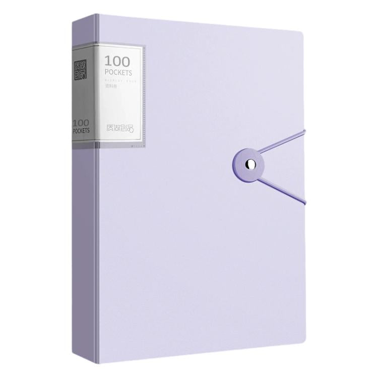 Cartella portadocumenti A4 con tasca interna trasparente e fibbia., 60 Pockets, 100 Pockets