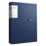 Cartella portadocumenti A4 con tasca interna trasparente e fibbia., 60 Pockets, 100 Pockets