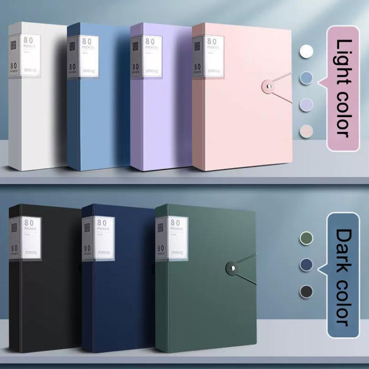 Cartella portadocumenti A4 con tasca interna trasparente e fibbia., 60 Pockets, 100 Pockets