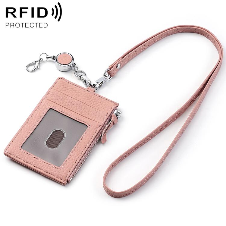 KB175 Portafoglio porta carte in vera pelle con fibbia a estrazione rapida e protezione RFID.