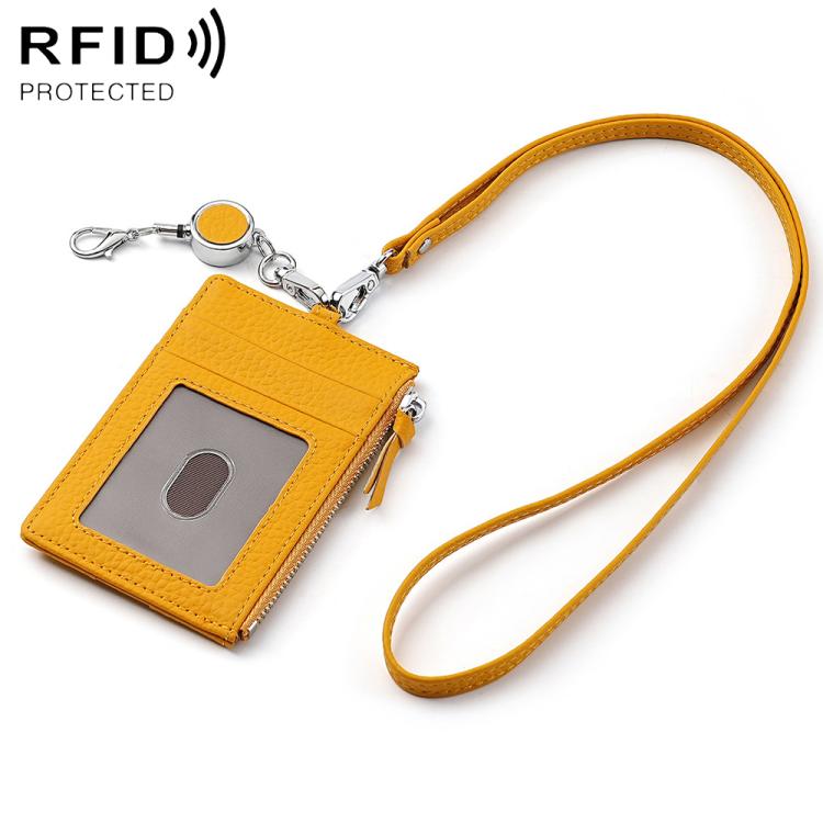KB175 Portafoglio porta carte in vera pelle con fibbia a estrazione rapida e protezione RFID.