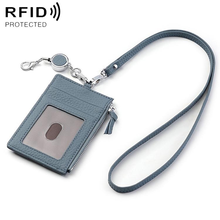 KB175 Portafoglio porta carte in vera pelle con fibbia a estrazione rapida e protezione RFID.