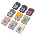 KB175 Portafoglio porta carte in vera pelle con fibbia a estrazione rapida e protezione RFID.
