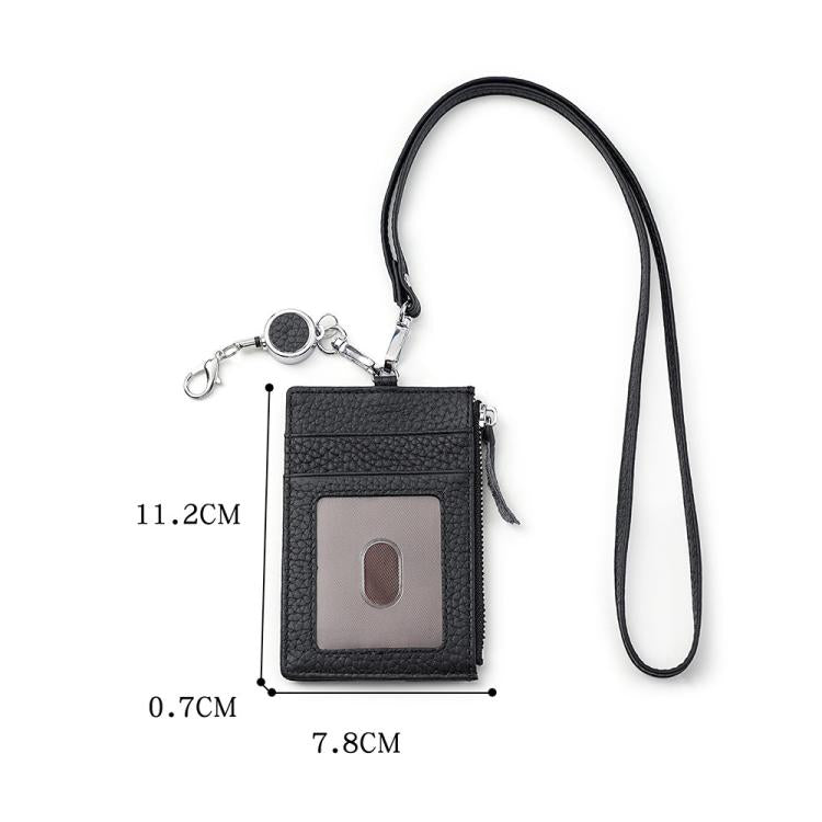 KB175 Portafoglio porta carte in vera pelle con fibbia a estrazione rapida e protezione RFID.