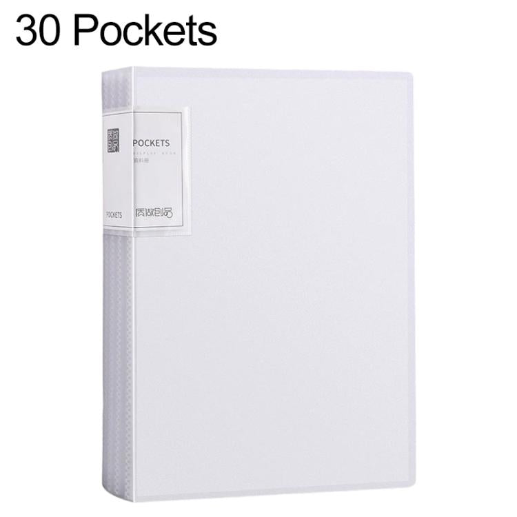 Cartella portadocumenti interna traslucida formato A4 con tasca interna, 20 Pockets, 30 Pockets, 40 Pockets, 60 Pockets