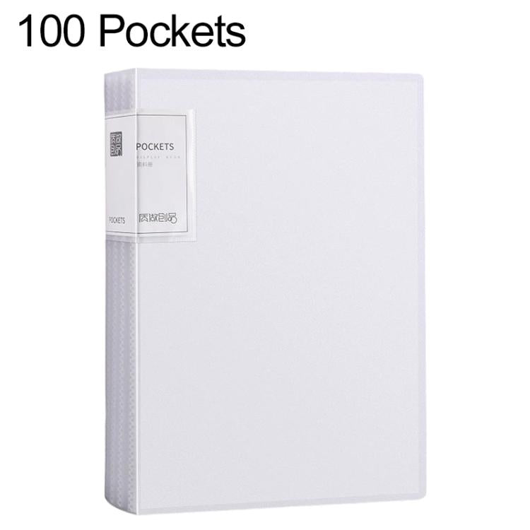 Cartella portadocumenti interna traslucida formato A4 con tasca interna, 100 Pockets
