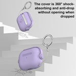 Custodia per auricolari XDcase Music Boy Macaron con fibbia ad anello., For AirPods Pro 3, For AirPods 4, For AirPods Pro 2 / 1