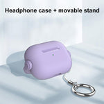 Custodia per auricolari XDcase Music Boy Macaron con fibbia ad anello., For AirPods Pro 3, For AirPods 4, For AirPods Pro 2 / 1