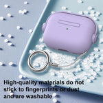 Custodia per auricolari XDcase Music Boy Macaron con fibbia ad anello., For AirPods Pro 3, For AirPods 4, For AirPods Pro 2 / 1