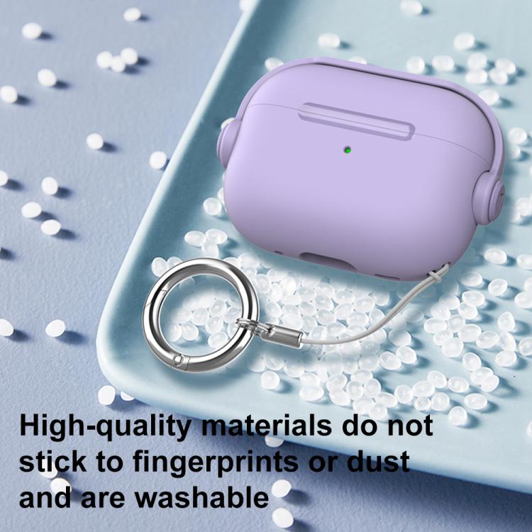 Custodia per auricolari XDcase Music Boy Macaron con fibbia ad anello., For AirPods Pro 3, For AirPods 4, For AirPods Pro 2 / 1