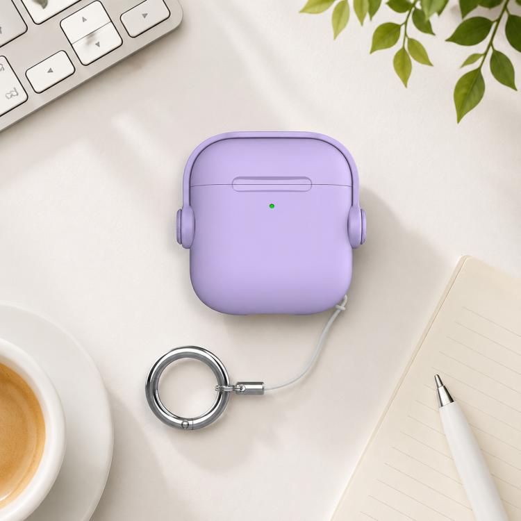 Custodia per auricolari XDcase Music Boy Macaron con fibbia ad anello., For AirPods Pro 3, For AirPods 4, For AirPods Pro 2 / 1