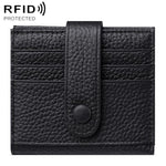 Portafoglio multi-carta RFID KB90 in vera pelle con fibbia.
