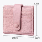 Portafoglio multi-carta RFID KB90 in vera pelle con fibbia.