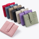 Portafoglio multi-carta RFID KB90 in vera pelle con fibbia.