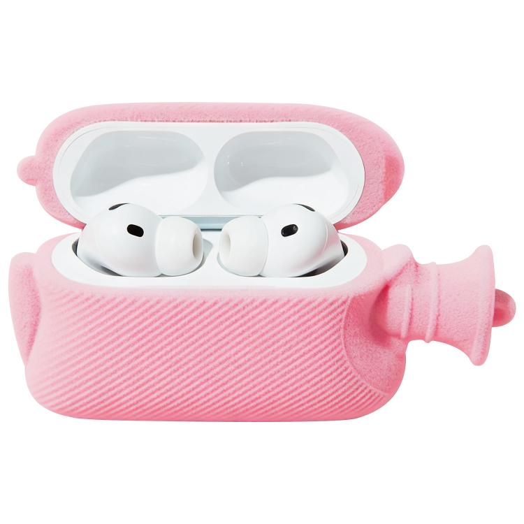 Custodia peluche protettiva per AirPods Pro 3 con portachiavi