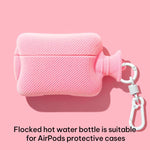 Custodia protettiva per auricolari in peluche scaldamani con portachiavi, For AirPods Pro 3, For AirPods 4, For AirPods Pro 2, For AirPods 3, For AirPods Pro