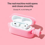 Custodia protettiva per auricolari in peluche scaldamani con portachiavi, For AirPods Pro 3, For AirPods 4, For AirPods Pro 2, For AirPods 3, For AirPods Pro
