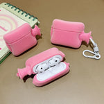 Custodia protettiva per auricolari in peluche scaldamani con portachiavi, For AirPods Pro 3, For AirPods 4, For AirPods Pro 2, For AirPods 3, For AirPods Pro