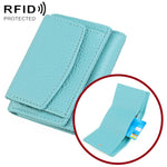 Portafoglio corto da donna in vera pelle con protezione RFID
