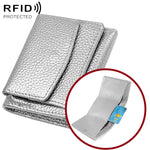Portafoglio corto da donna in vera pelle con protezione RFID