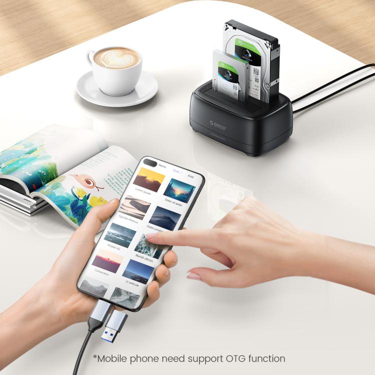 Docking station ORICO DD28C3-C per HDD/SSD 2.5/3.5" Type-C a SATA