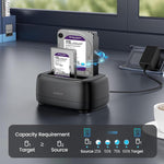Docking station ORICO DD28C3-C per HDD/SSD 2.5/3.5" Type-C a SATA