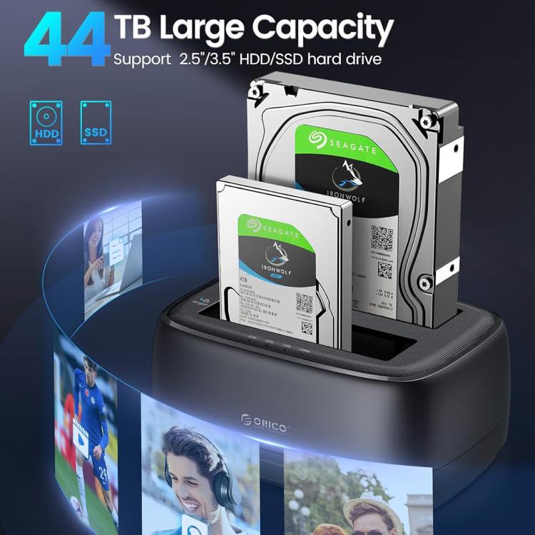 Docking station ORICO DD28C3-C per HDD/SSD 2.5/3.5" Type-C a SATA