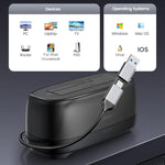 ORICO DD18C3 2.5 / 3.5 inch HDD / SSD SATA Single Bay Drive Docking Station, EU Plug, UK Plug, US Plug
