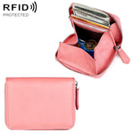 Borsa portaoggetti con cerniera in vera pelle KB228 RFID