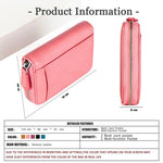 Borsa portaoggetti con cerniera in vera pelle KB228 RFID