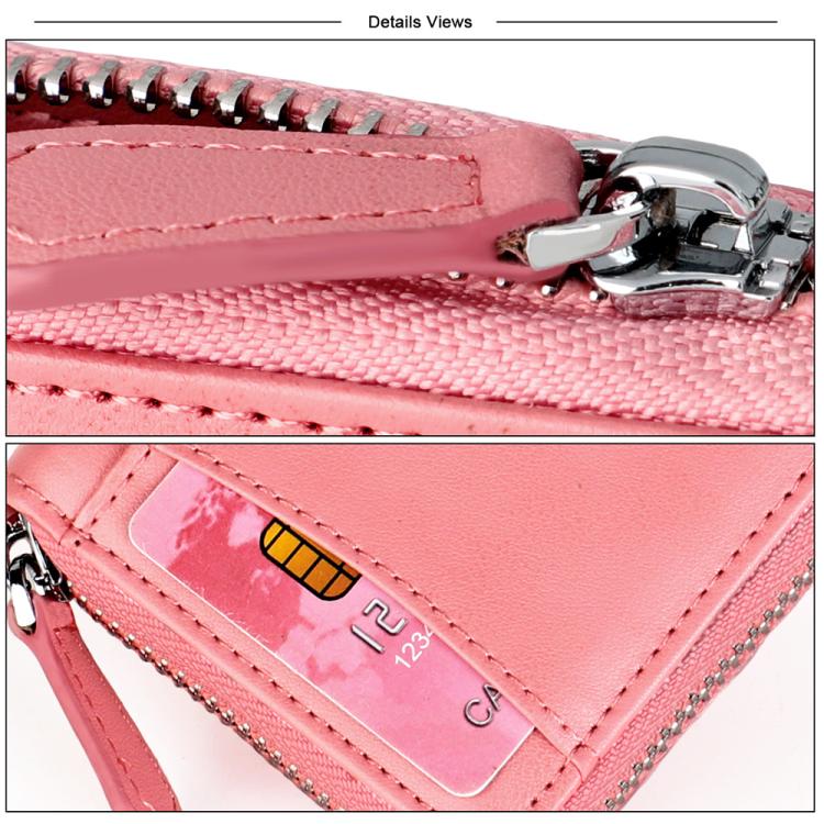 Borsa portaoggetti con cerniera in vera pelle KB228 RFID