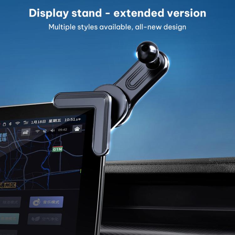 Asta di prolunga per schermo display auto, base per supporto telefono