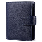 Portafoglio per taccuino ad anelli formato A7 con motivo litchi e portapassaporto.