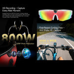 Occhiali sportivi intelligenti da ciclismo W640 da 8 MP con intelligenza artificiale, stabilizzazione dell'immagine a sei assi, Wi-Fi, controllo touch, riduzione del rumore con doppio microfono, traduzione tramite IA.