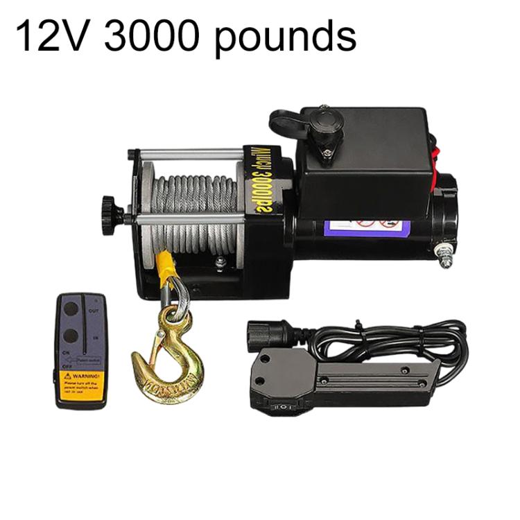 Verricello elettrico per auto 12V/24V fino 4500 Lbs