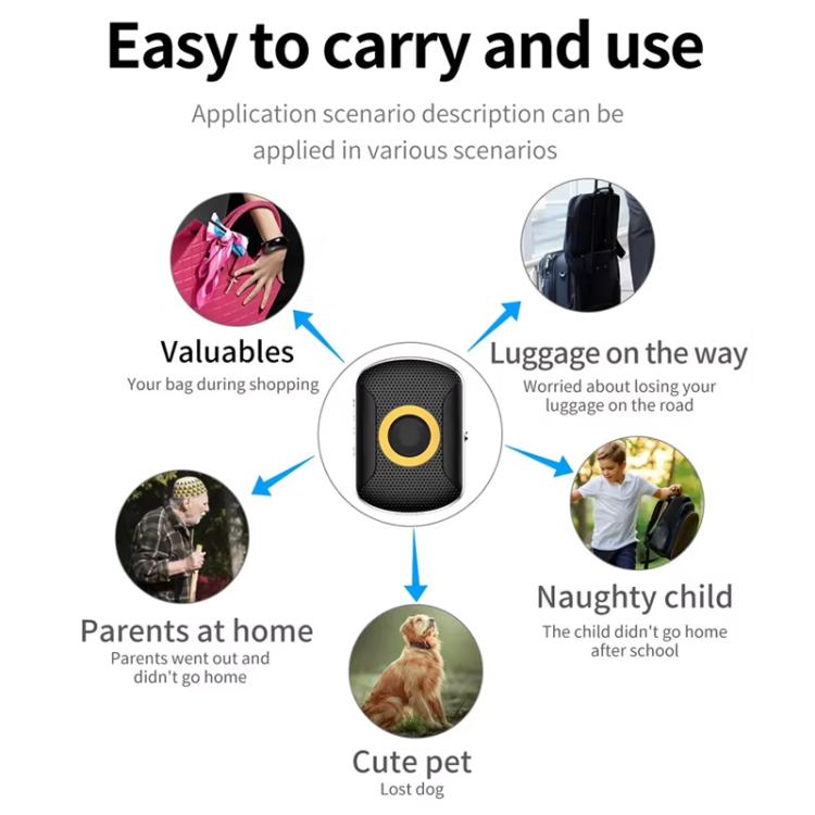FA29C Localizzatore GPS 4G, dispositivo anti-smarrimento per anziani, bambini e animali domestici, Asia / EU / Africa Version, American Version