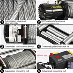 Interruttore a maniglia manuale per verricello elettrico per auto, 12V 3000 Lbs, 12V 3500 Lbs, 12V 4000 Lbs, 12V 4500 Lbs, 24V 3000 Lbs, 24V 3500 Lbs, 24V 4000 Lbs, 24V 4500 Lbs