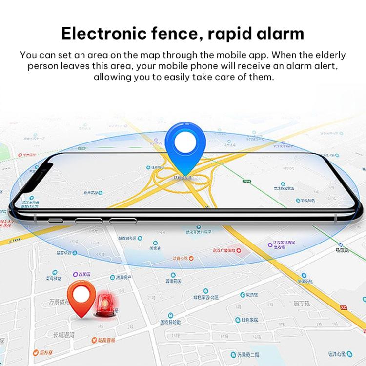 FA81 Localizzatore GPS 4G con display TFT da 1 pollice, dispositivo anti-smarrimento per anziani e bambini, Asia / EU / Africa Version, American Version