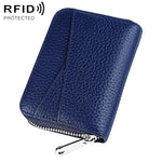 Portafoglio portamonete/carte in vera pelle con cerniera KB20 RFID