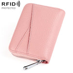 Portafoglio portamonete/carte in vera pelle con cerniera KB20 RFID