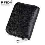 Portafoglio portamonete/carte in vera pelle con cerniera KB20 RFID