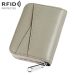Portafoglio portamonete/carte in vera pelle con cerniera KB20 RFID