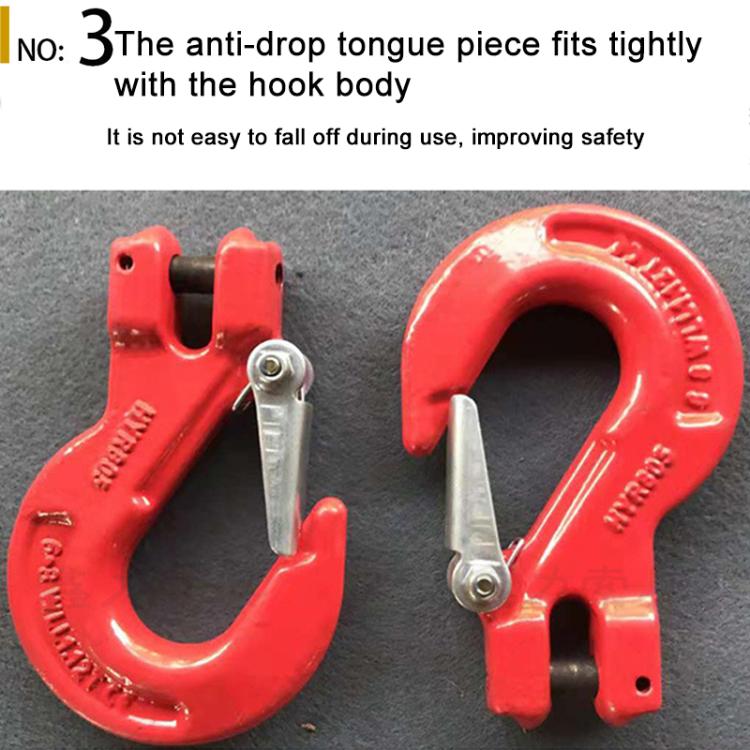 Gancio a forcella in acciaio legato per imbracatura di sollevamento, 2T Load Large Opening Lifting Hook, 3.2T Load Large Opening Lifting Hook, 3.8T Load Large Opening Lifting Hook, 5.4T Load Large Opening Lifting Hook, 8T Load Large Opening Lifting Hoo...