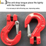 Gancio a forcella in acciaio legato per imbracatura di sollevamento, 5T Load Swivel Hook, 7T Load Swivel Hook, 11T Load Swivel Hook, 15T Load Swivel Hook, 1.12T Load Ram Horn Hook, 2T Load Ram Horn Hook, 3.2T Load Ram Horn Hook, 5.3T Load Ram Horn Hook...
