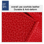 Portafoglio con cerniera in vera pelle antifurto RFID KB301